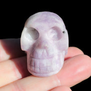 Lepidolite hand-carved skull 60g Rocks and Things