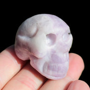Lepidolite hand-carved skull 60g Rocks and Things