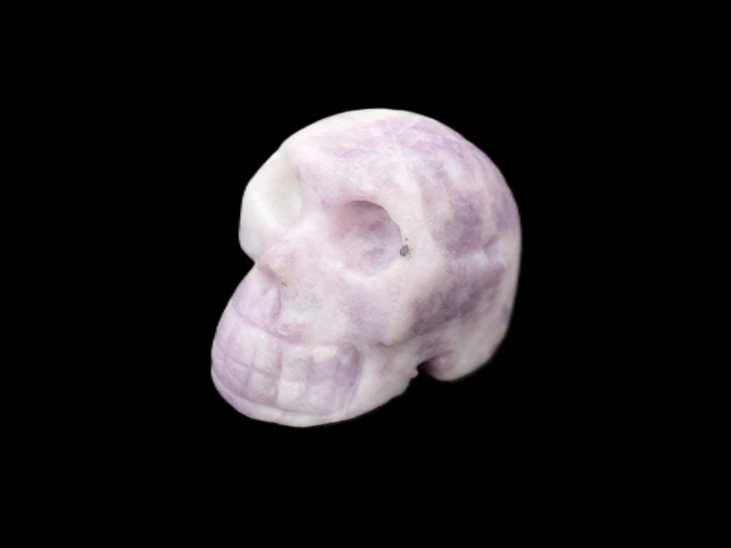 Lepidolite hand-carved skull 60g Rocks and Things