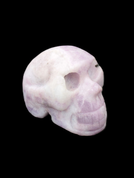 Lepidolite hand-carved skull 60g Rocks and Things