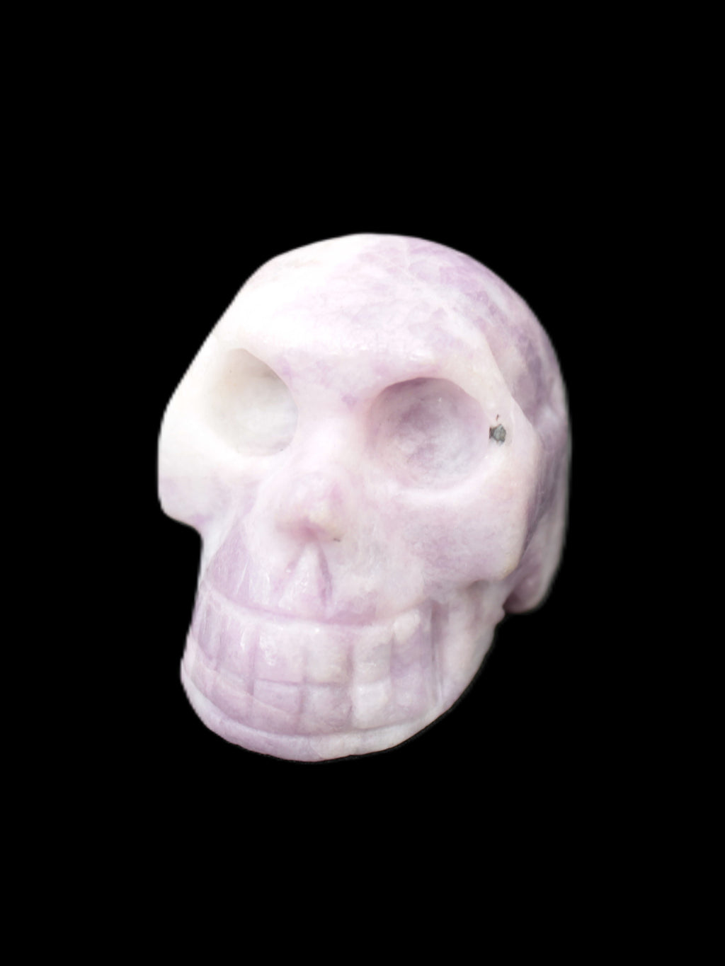 Lepidolite hand-carved skull 60g Rocks and Things