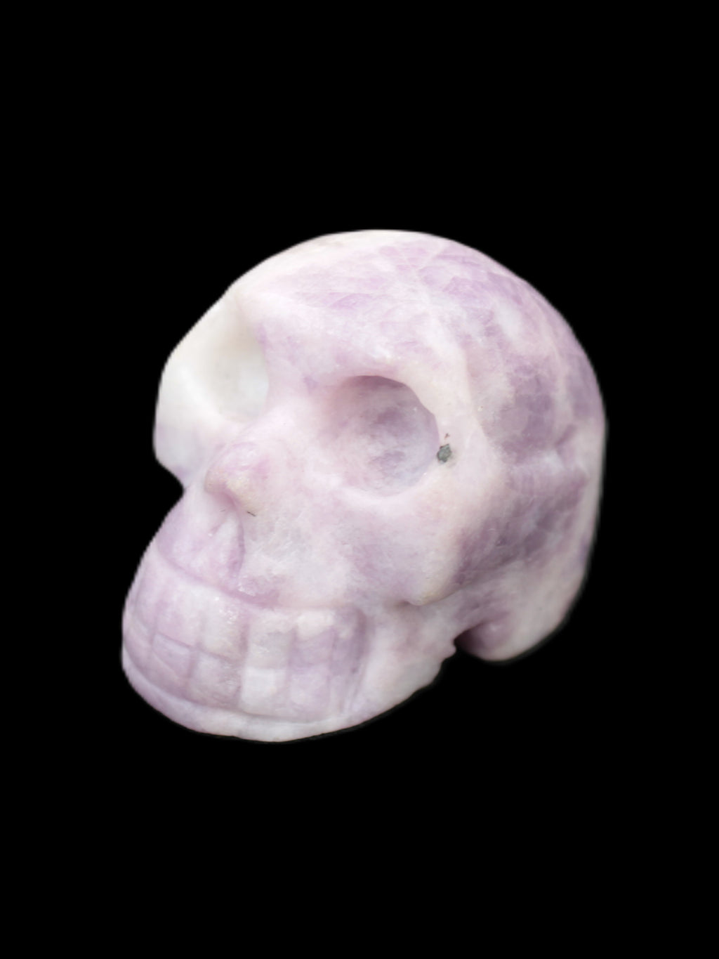 Lepidolite hand-carved skull 60g Rocks and Things