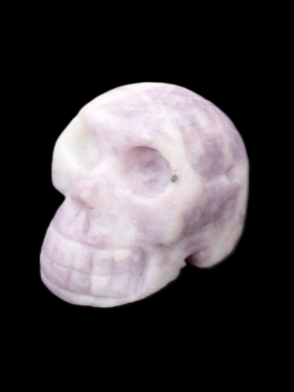Lepidolite hand-carved skull 60g Rocks and Things