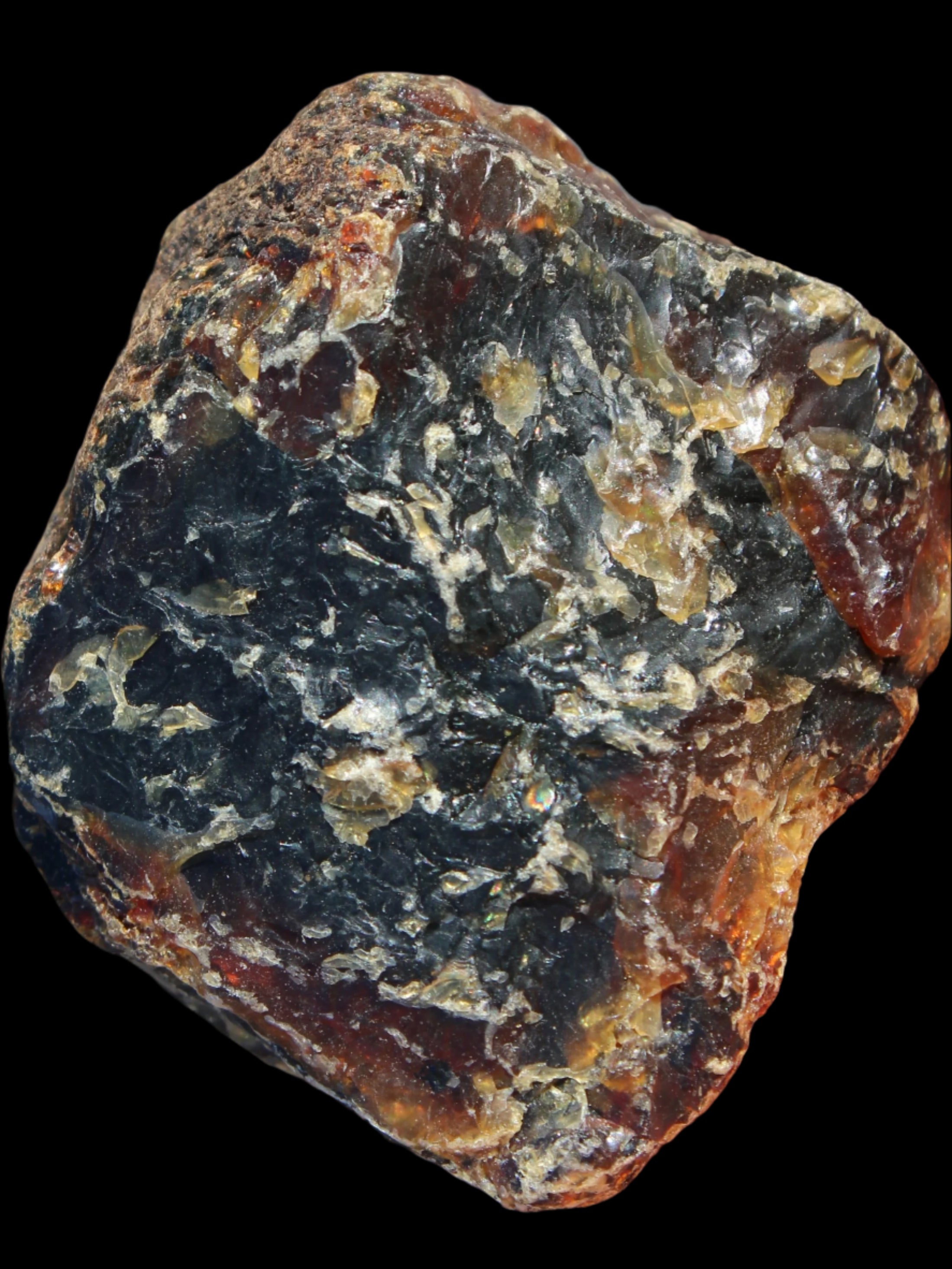 Blue Amber from Mozambique 29.8g in sunshine - Rocks and Things Store