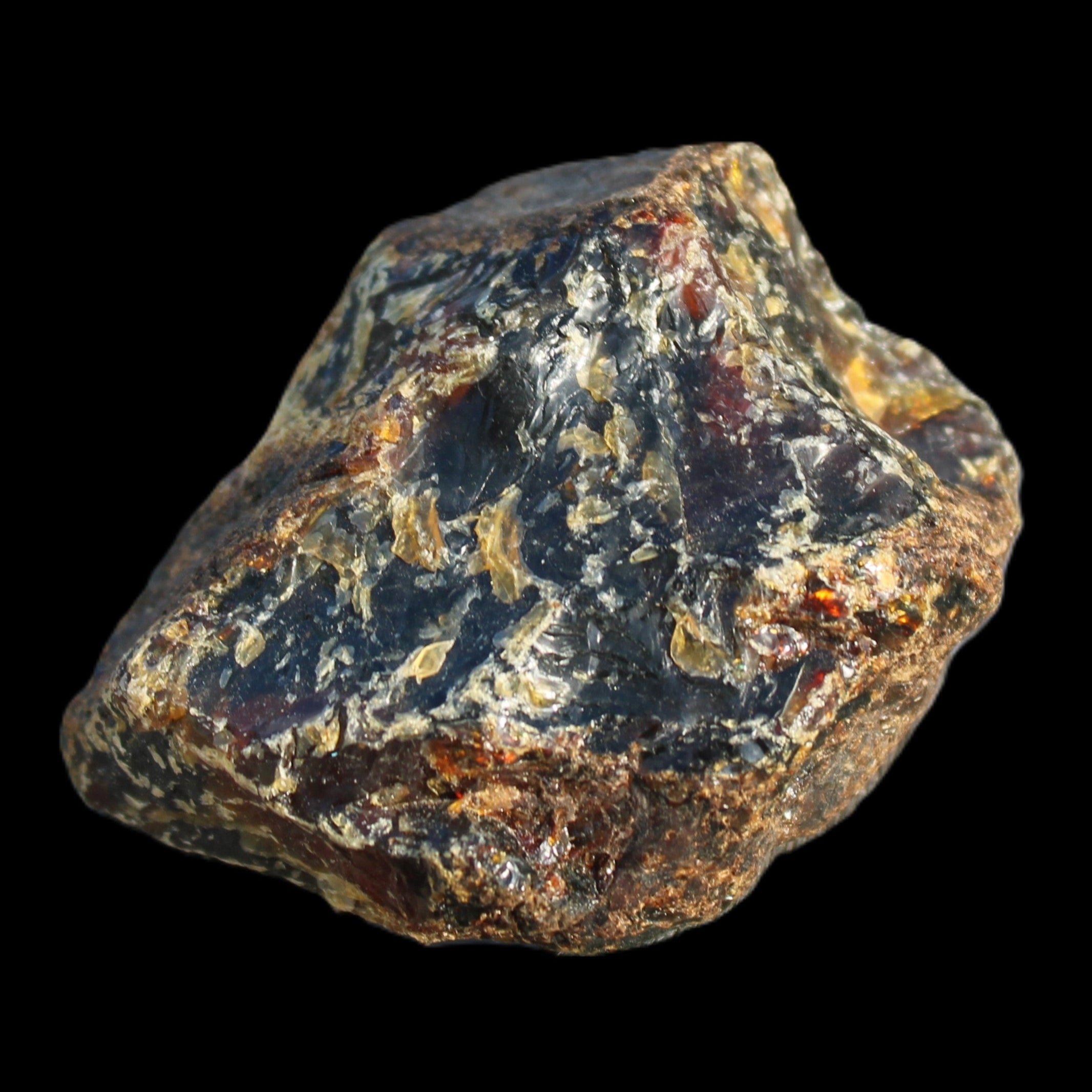 Blue Amber from Mozambique 29.8g in sunshine - Rocks and Things Store