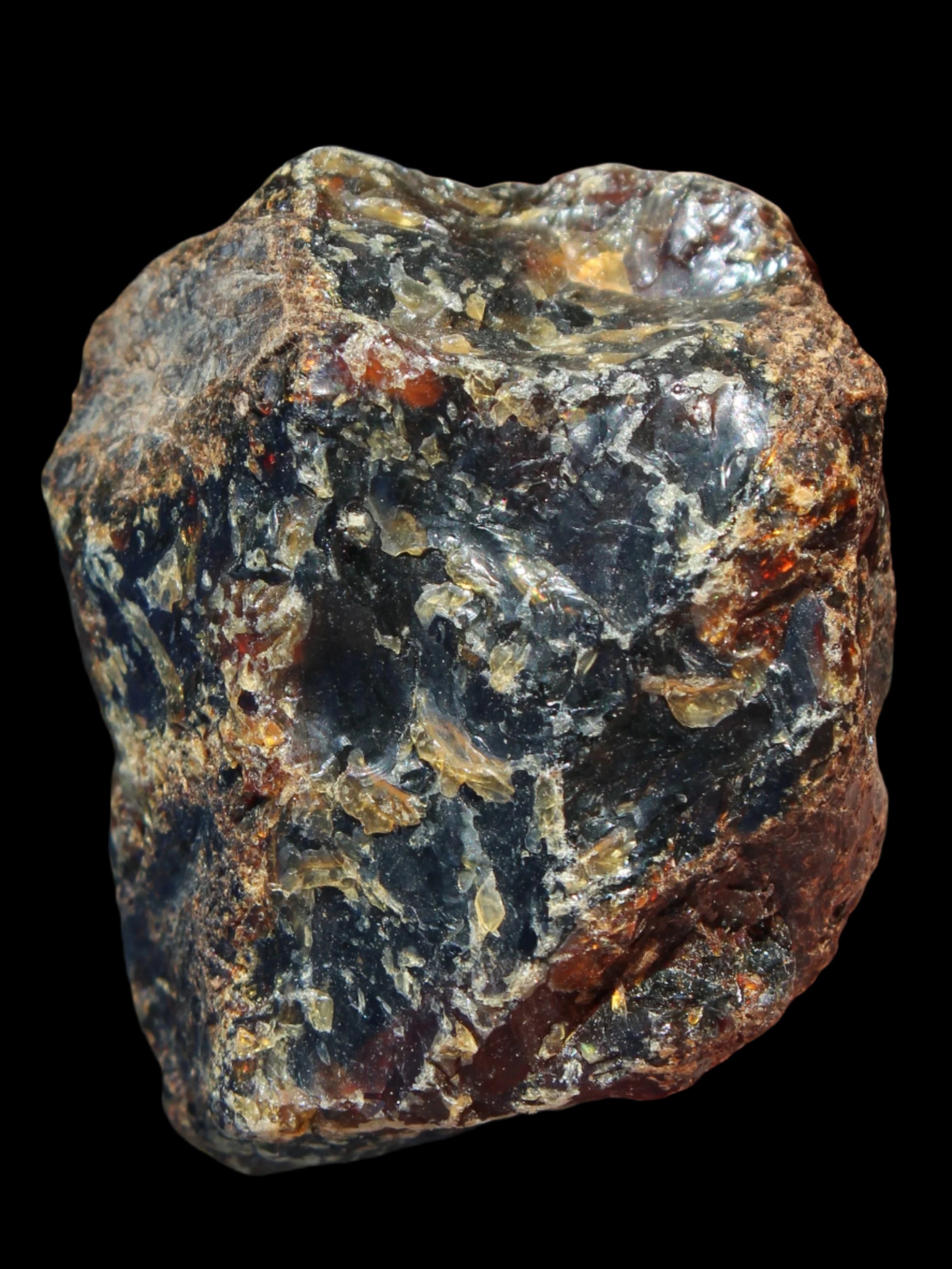 Blue Amber from Mozambique 29.8g in sunshine - Rocks and Things Stores