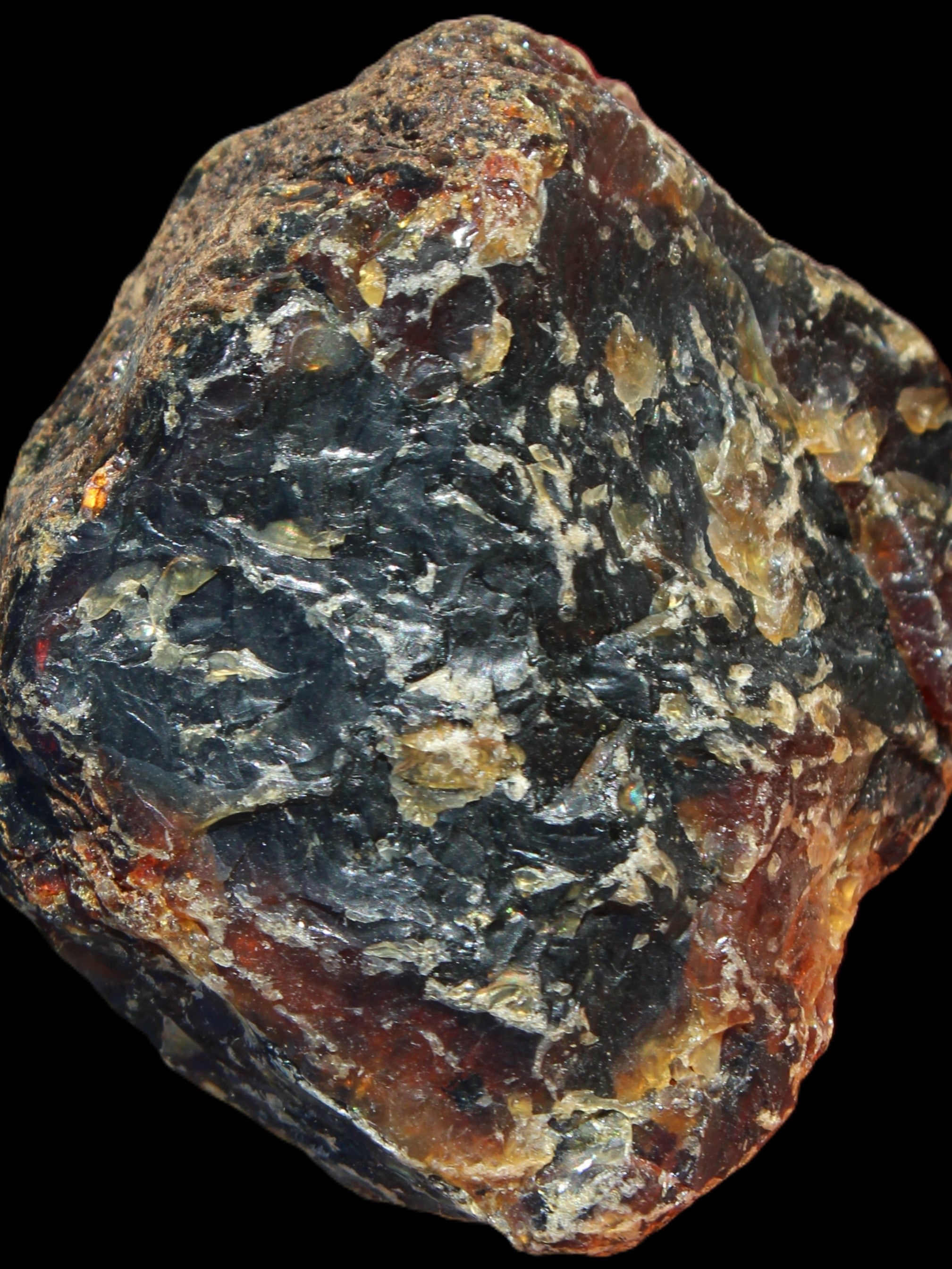 Blue Amber from Mozambique 29.8g in sunshine - Rocks and Things Store