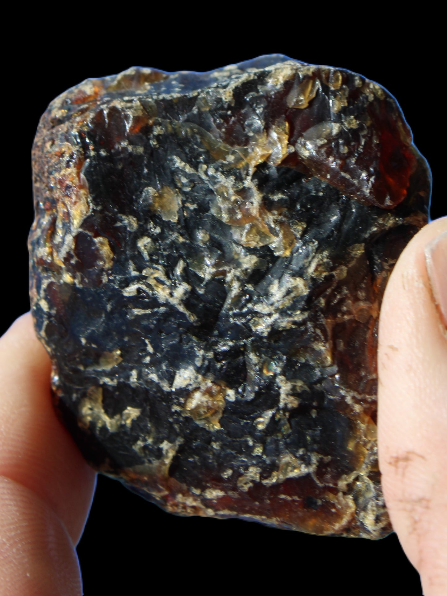 Blue Amber from Mozambique 29.8g Rocks and Things