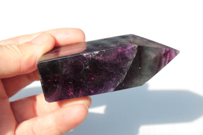 Rainbow Fluorite obelisk 240g Rocks and Things