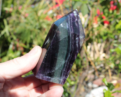 Rainbow Fluorite obelisk 240g Rocks and Things