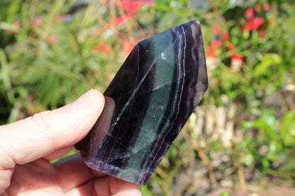 Rainbow Fluorite obelisk 240g Rocks and Things