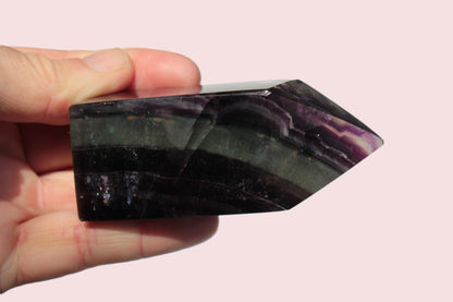 Rainbow Fluorite obelisk 240g Rocks and Things