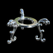 Silver metal stand 55*25mm for medium/large spheres -  Rocks and Things Store