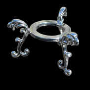 Silver metal stand 55*25mm for medium/large spheres -  Rocks and Things Store