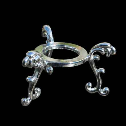 Silver metal stand 55*25mm for medium/large spheres -  Rocks and Things Store