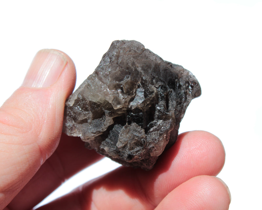 Smoky Quartz etched Nirvana crystal from the Himalaya 33mm 50g Rocks and Things
