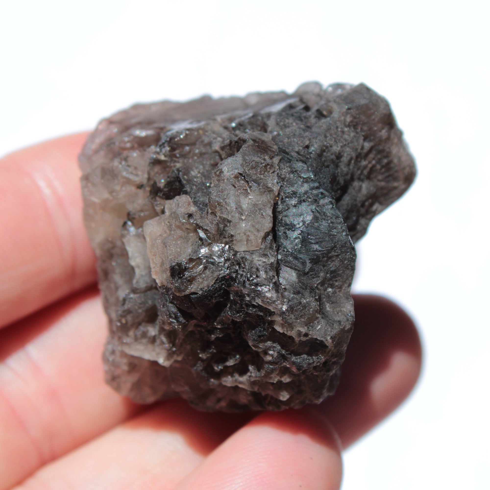 Smoky Quartz etched Nirvana crystal from the Himalaya 33mm 50g Rocks and Things