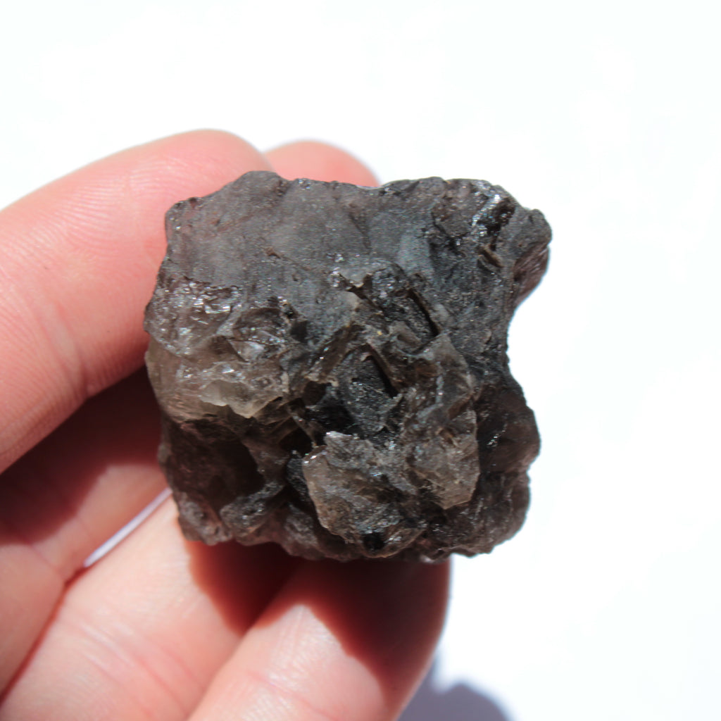 Smoky Quartz etched Nirvana crystal from the Himalaya 33mm 50g Rocks and Things