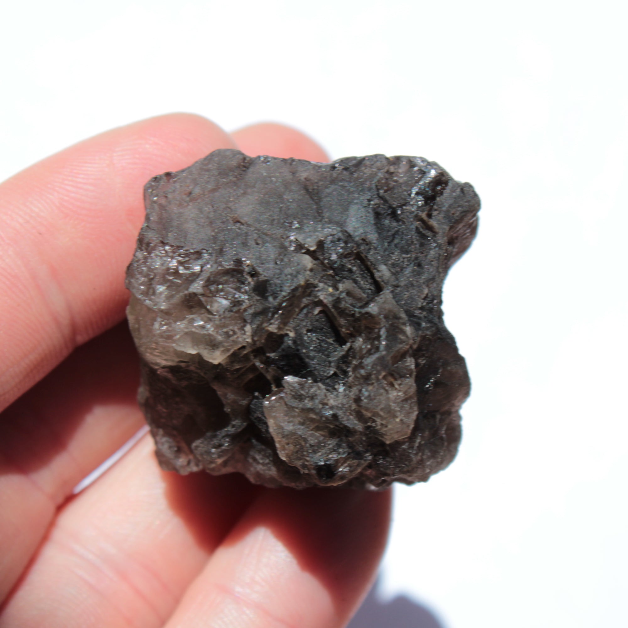 Smoky Quartz etched Nirvana crystal from the Himalaya 33mm 50g Rocks and Things