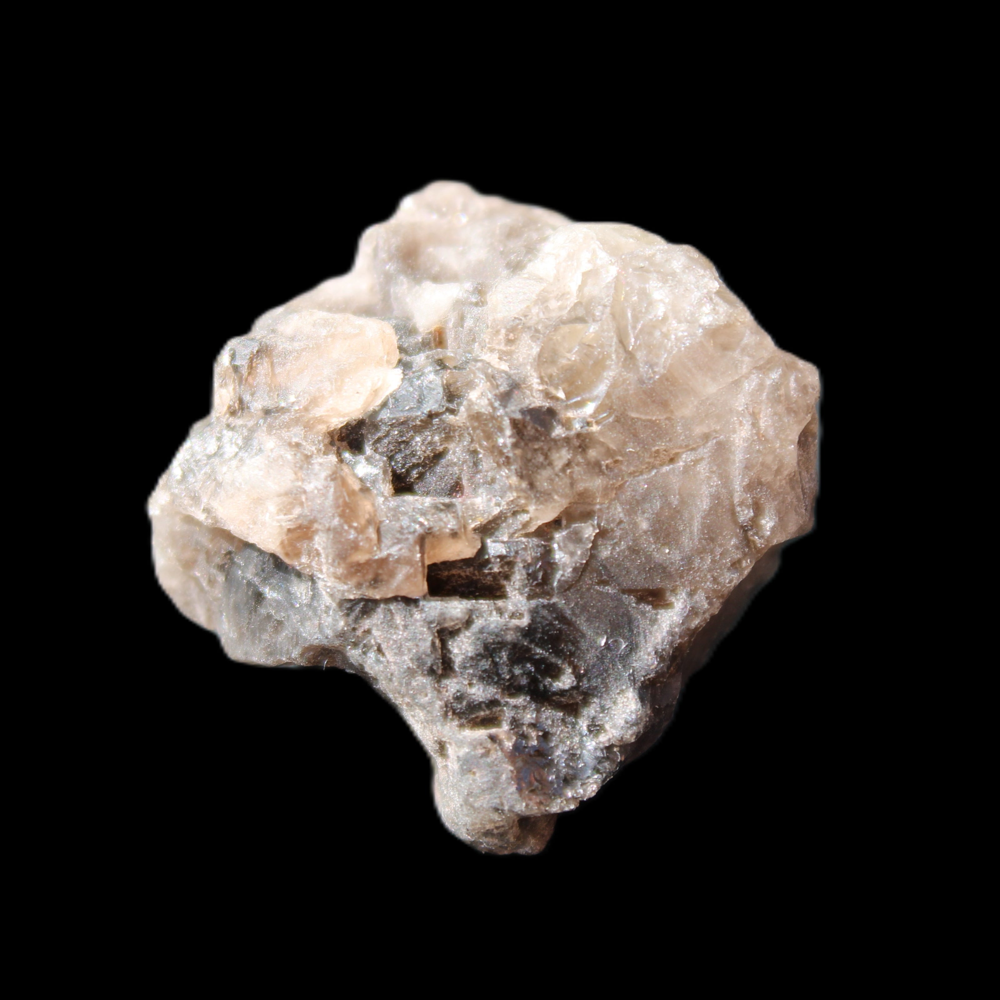 Smoky Quartz etched Nirvana crystal from the Himalaya 33mm 50g in sunlight - Rocks and Things Store