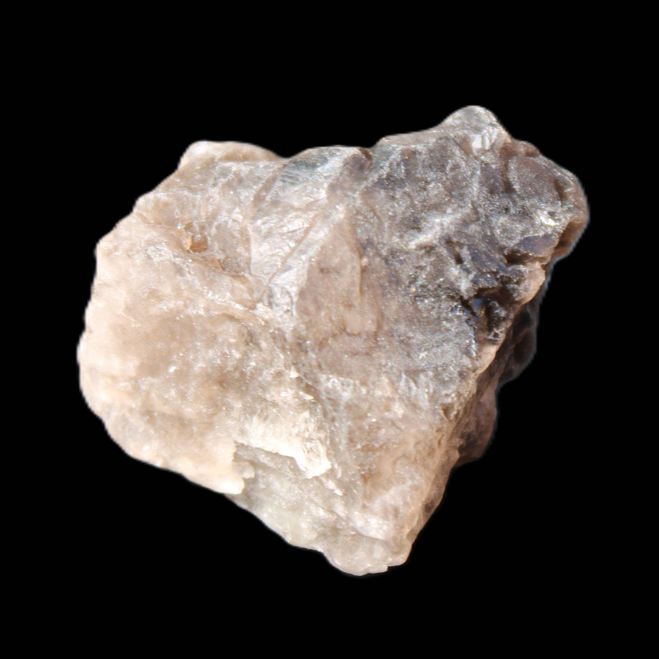 Smoky Quartz etched Nirvana crystal from the Himalaya 33mm 50g in sunlight - Rocks and Things Store