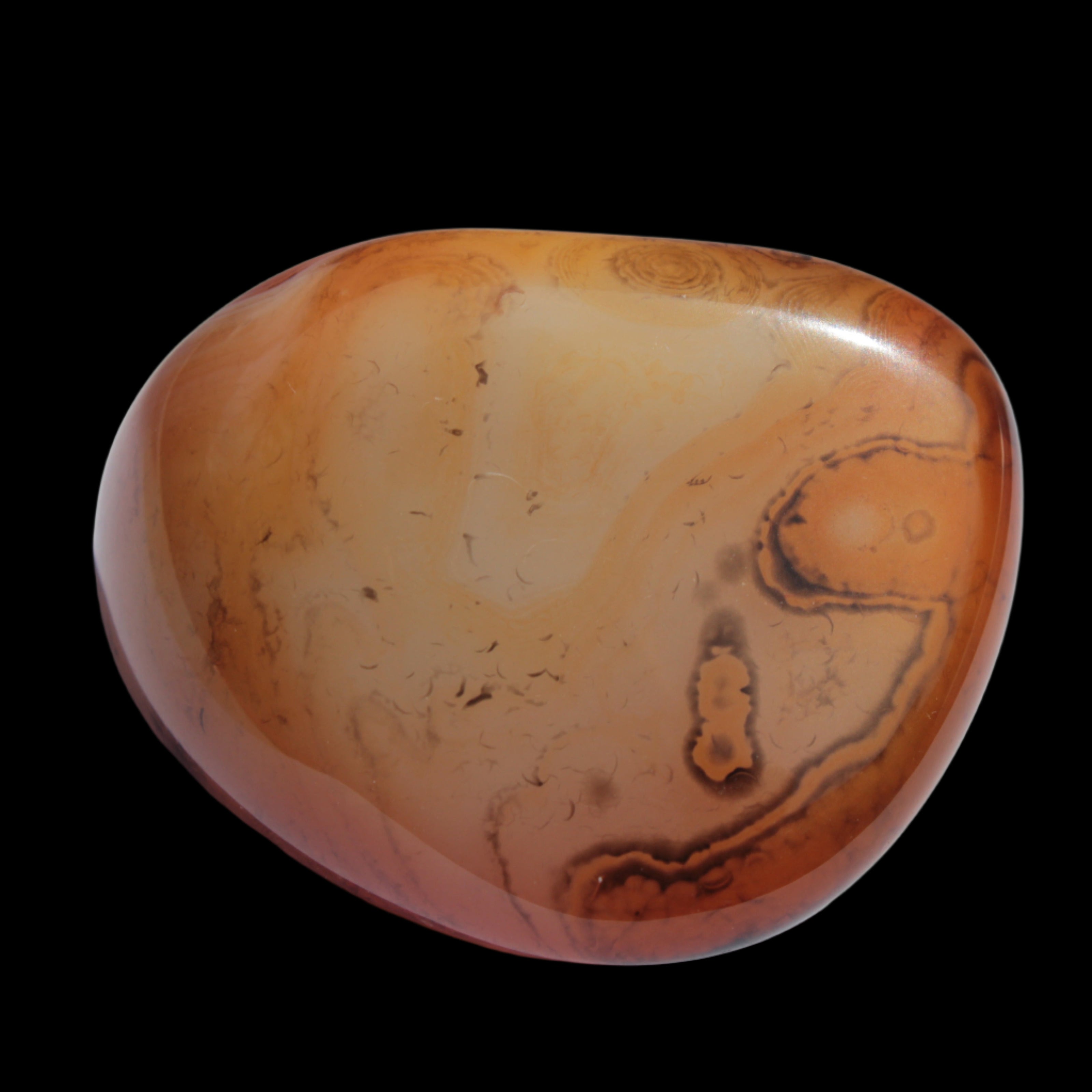 Crazy Silk Banded Agate from Madagascar 33g in sunlight Rocks and Things Store