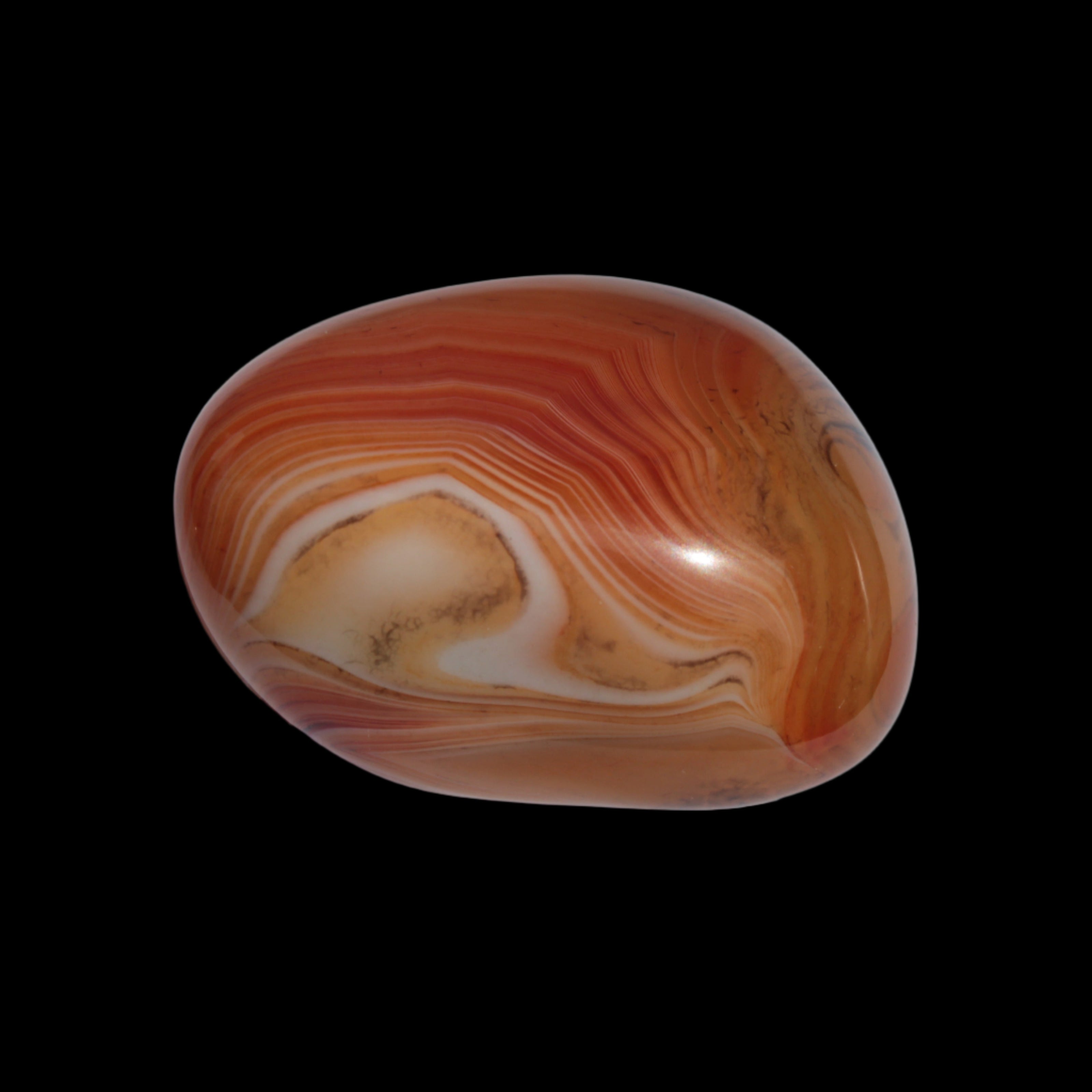 Crazy Silk Banded Agate from Madagascar 33g in sunlight Rocks and Things Store