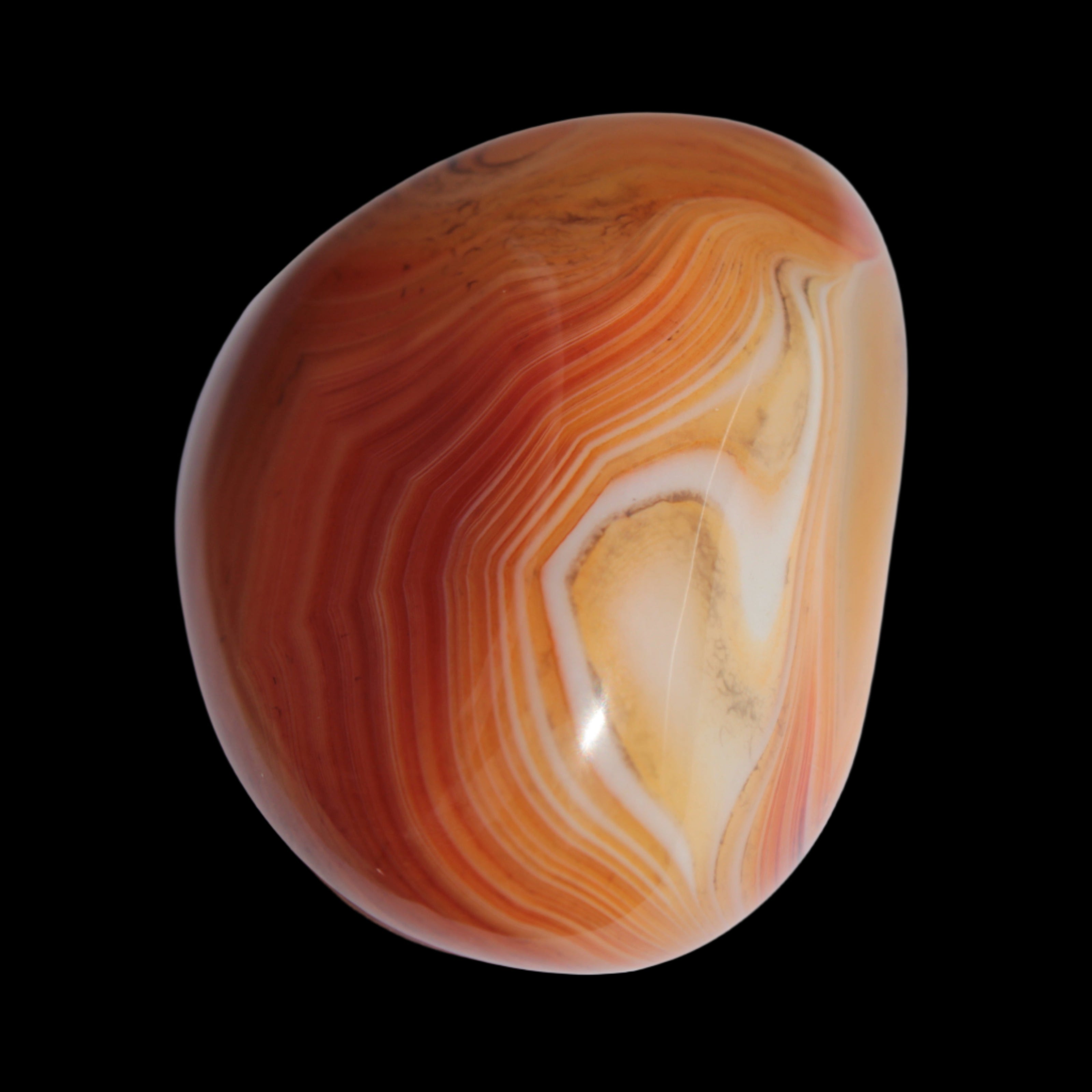 Crazy Silk Banded Agate from Madagascar 33g in sunlight Rocks and Things Store