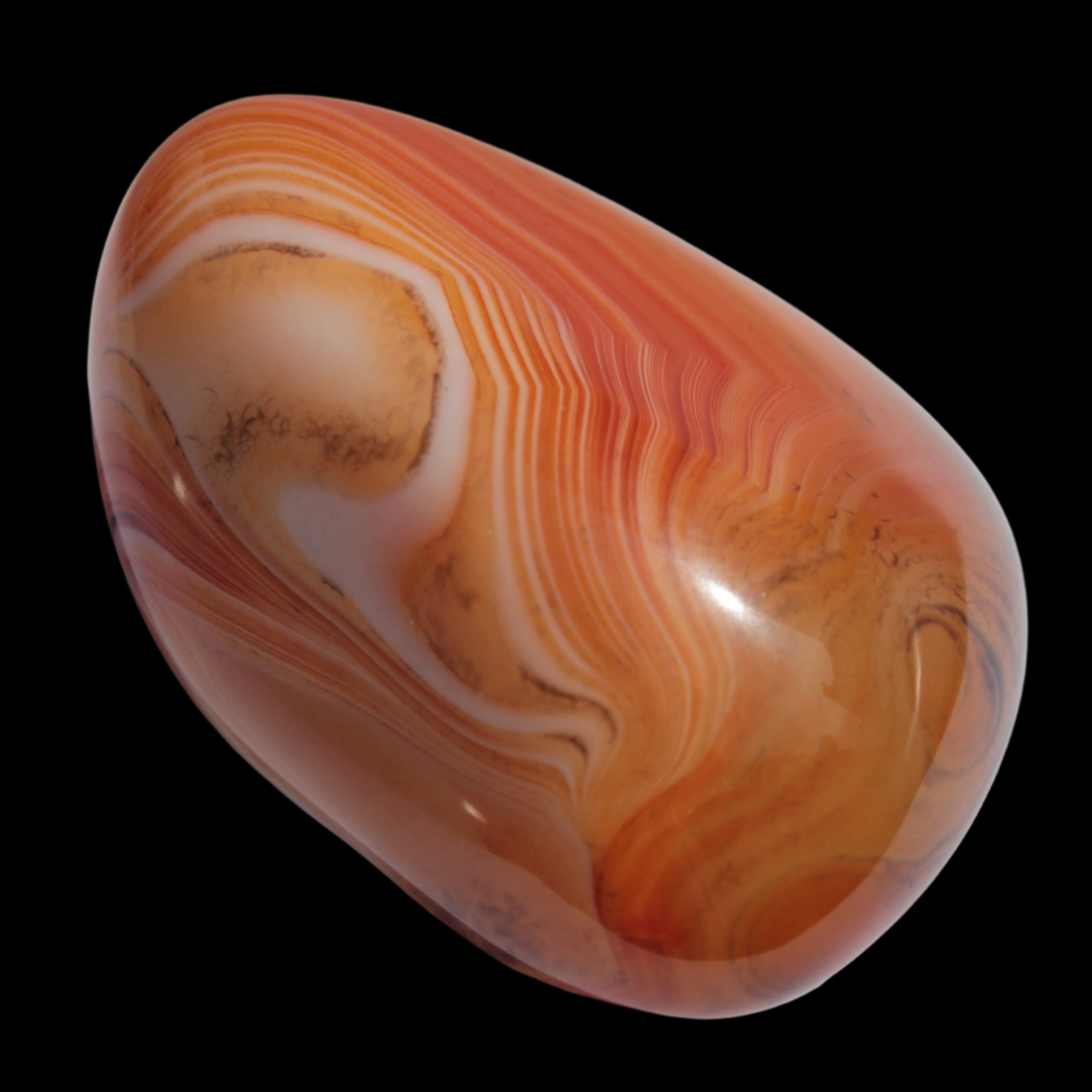 Crazy Silk Banded Agate from Madagascar 33g in sunlight Rocks and Things Store