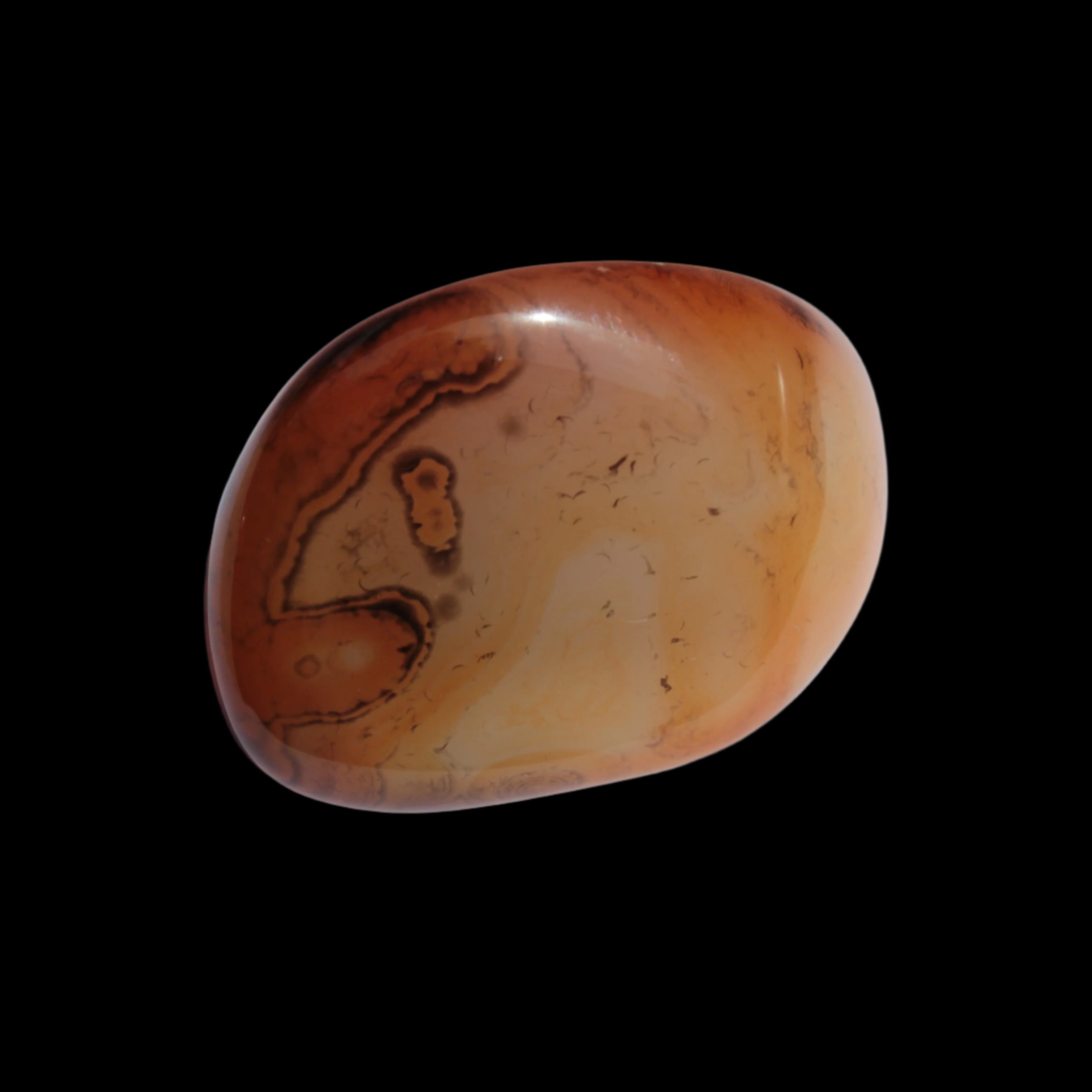Crazy Silk Banded Agate from Madagascar 33g in sunlight Rocks and Things Store