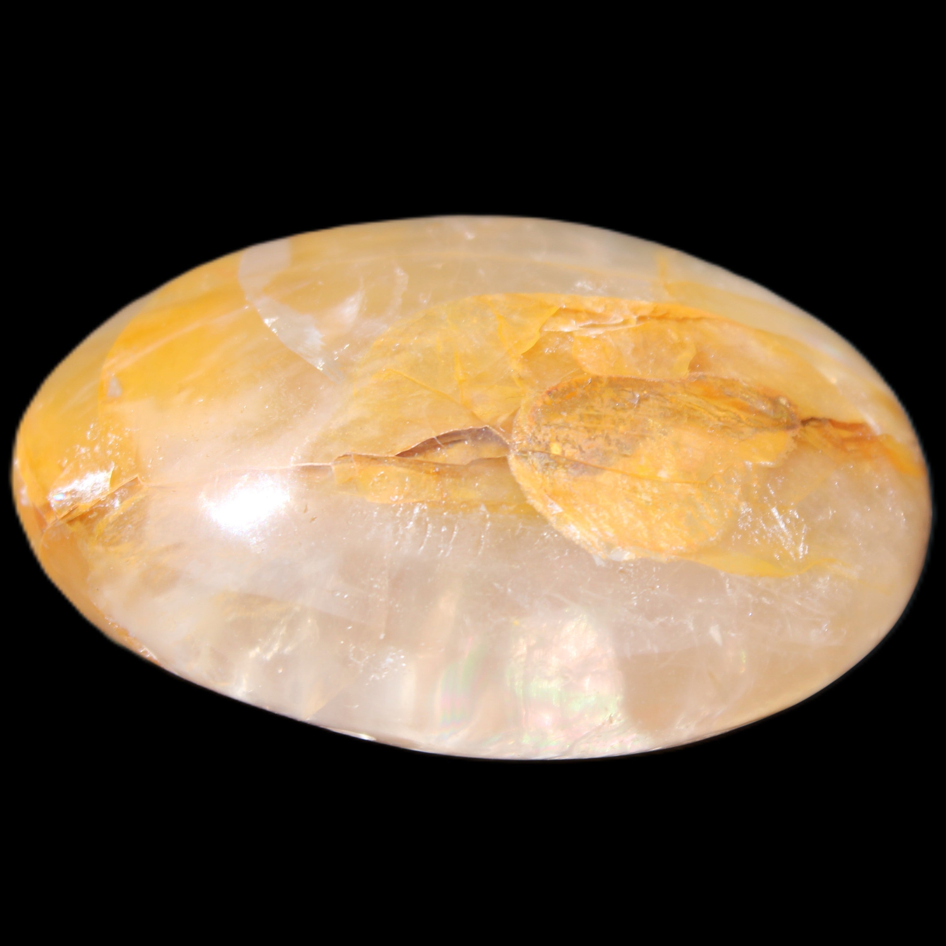 Hematoid Quartz polished 58g in sunlight - Rocks and Things Store