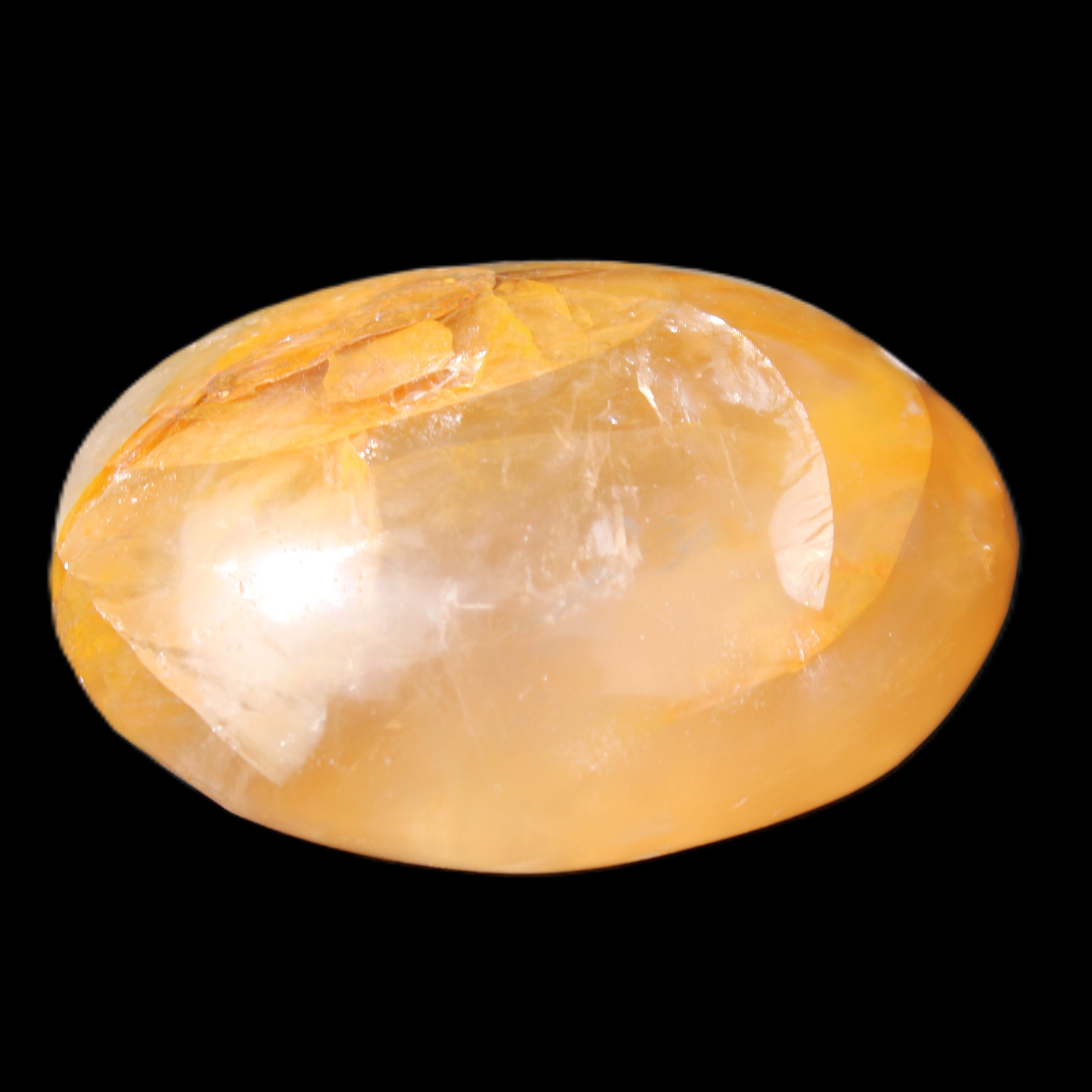 Hematoid Quartz polished 58g in sunlight - Rocks and Things Store