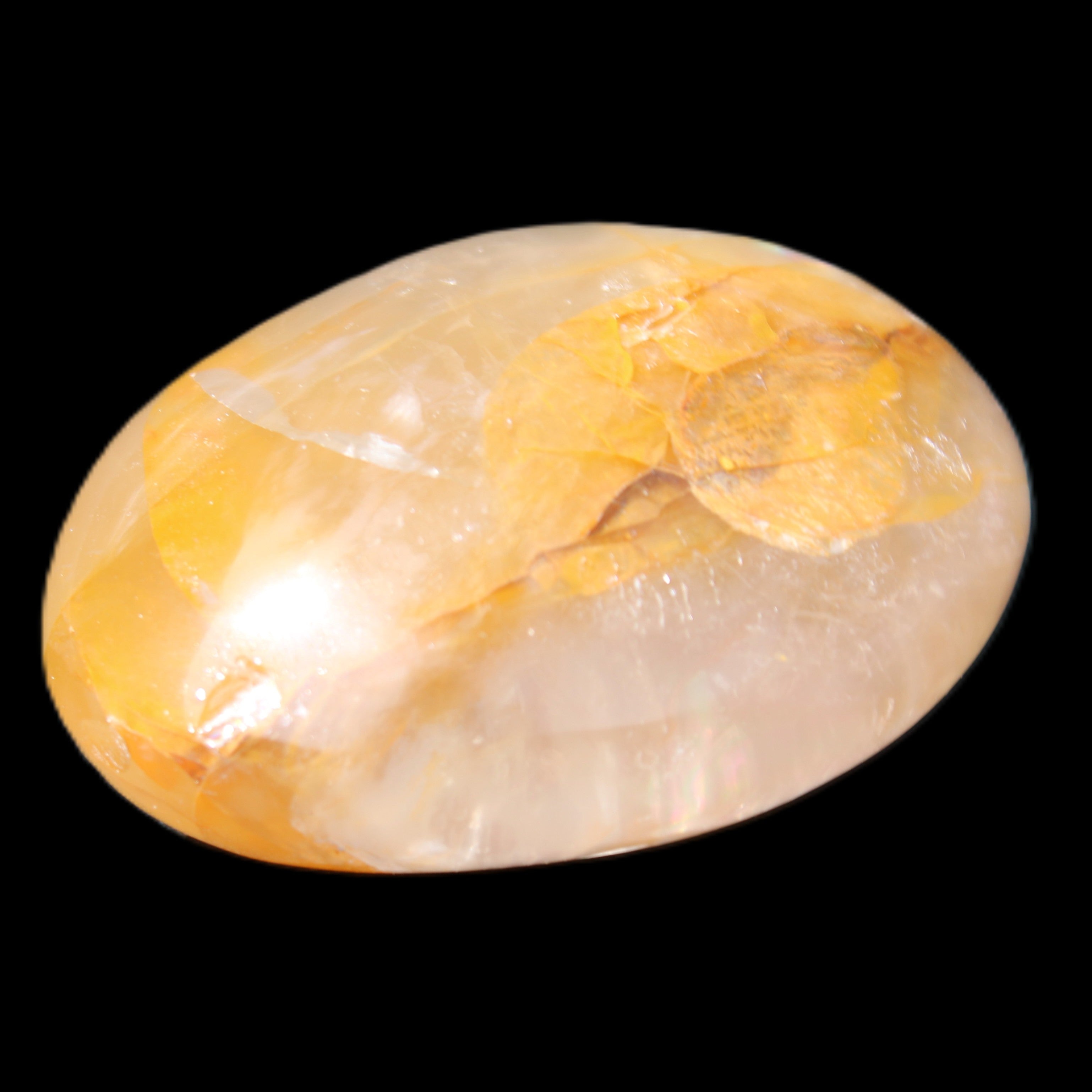 Hematoid Quartz polished 58g in sunlight - Rocks and Things Store