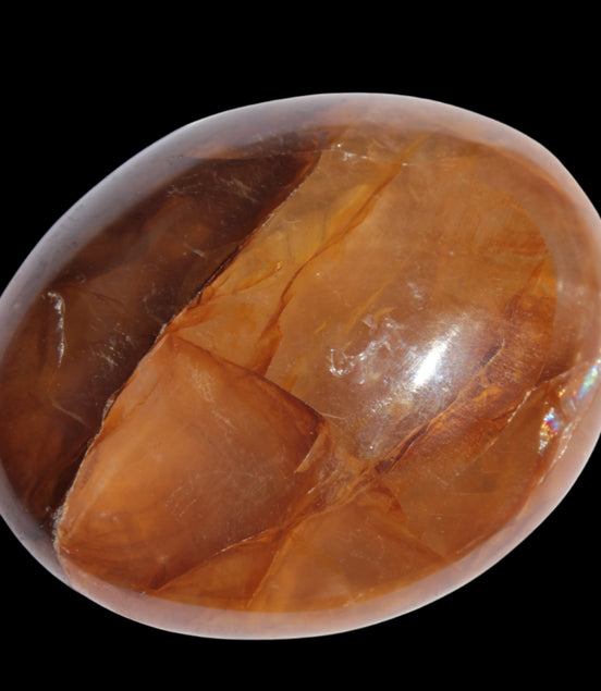 Hematoid Quartz polished crystal 57.5g in sunshine - Rocks and Things Store
