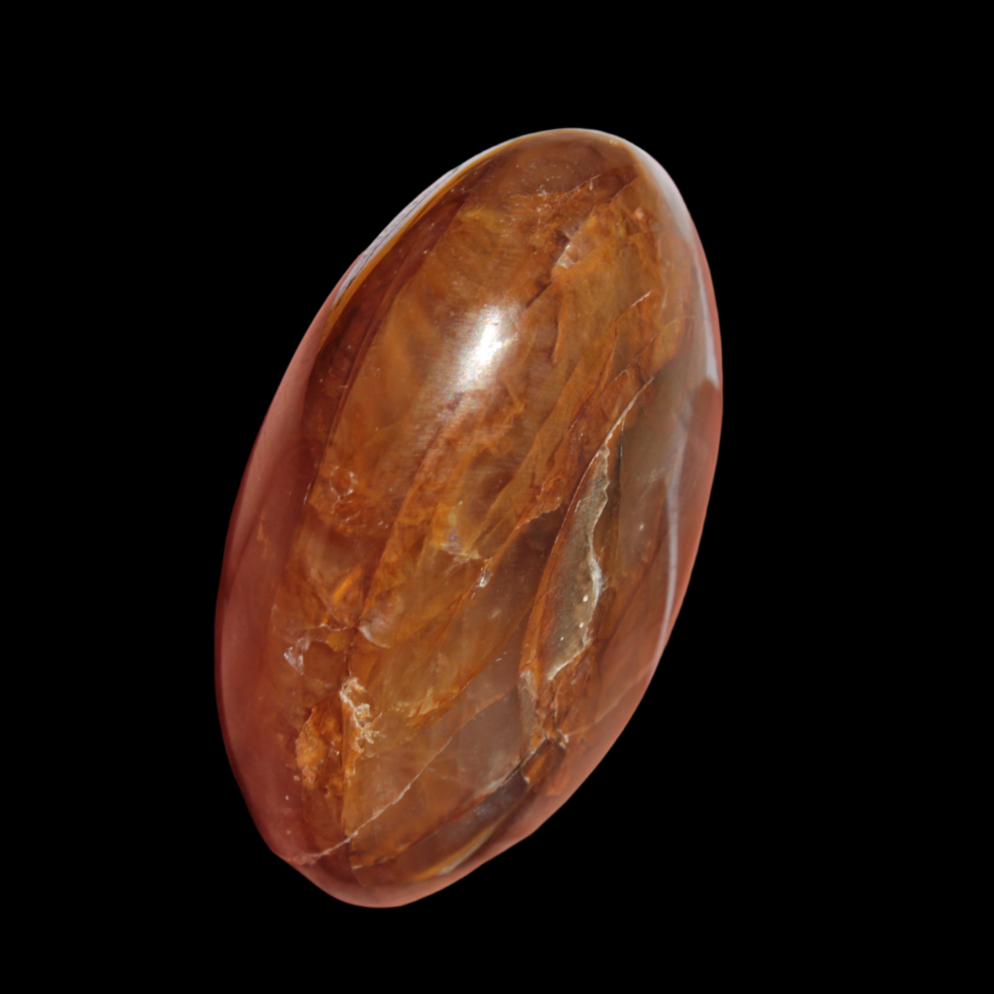 Hematoid Quartz polished crystal 57.5g in sunshine - Rocks and Things Store