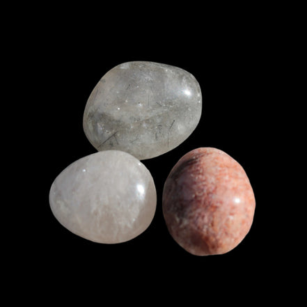 Phantom Quartz 3 polished crystals 9-11g - Rocks and Things Store