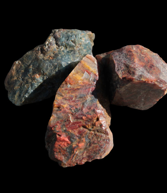 Pietersite 2/3 natural stones from Namibia 22.9-26.9g in sunshine - Rocks and Things Store