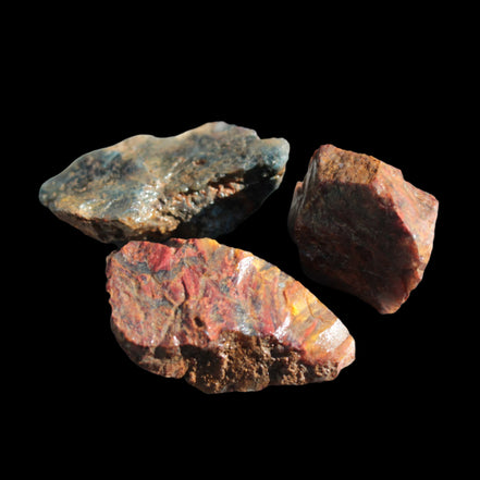 Pietersite 2/3 natural stones from Namibia 22.9-26.9g in sunshine - Rocks and Things Store