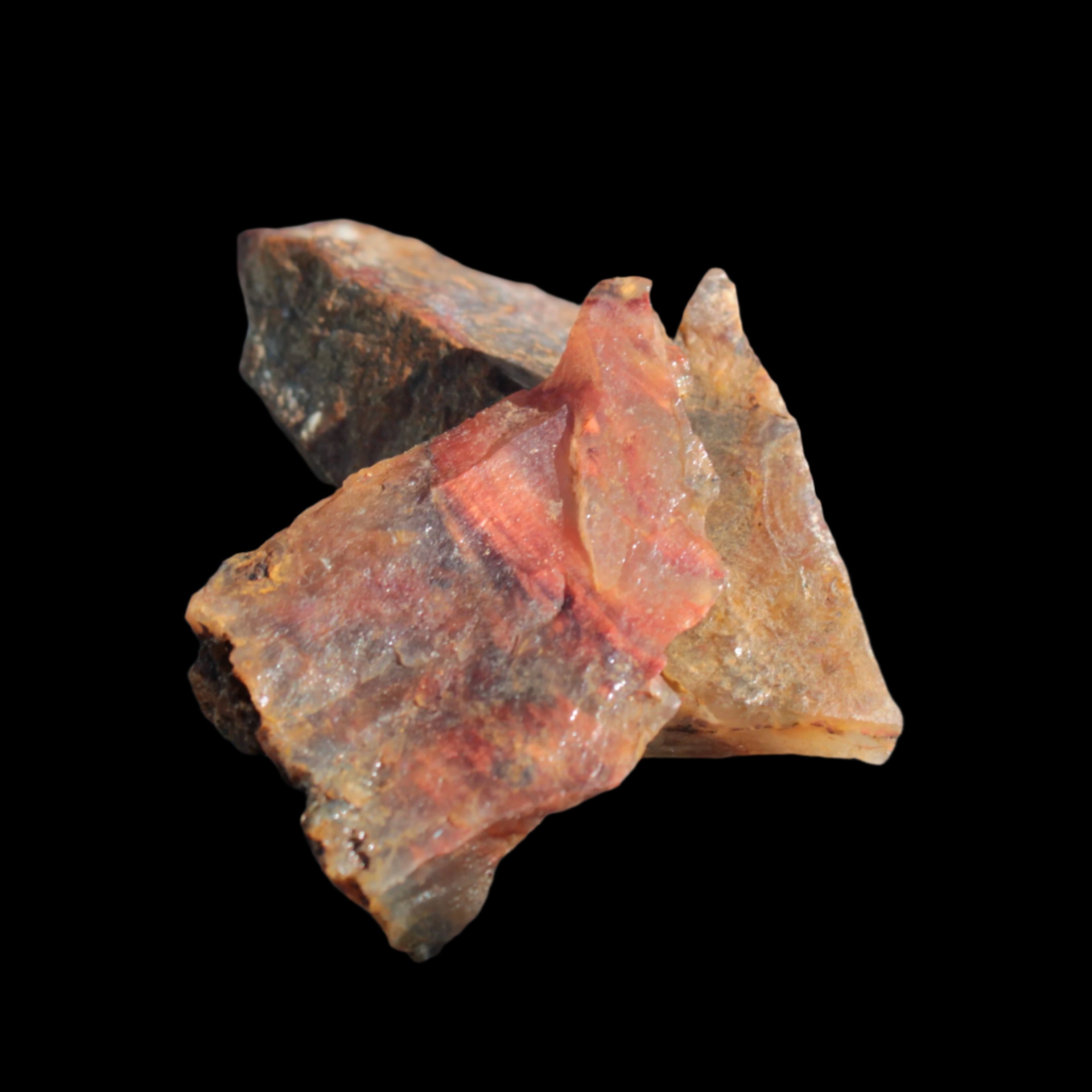 Pietersite 2/3 natural stones from Namibia 22.9-26.9g in sunshine - Rocks and Things Store