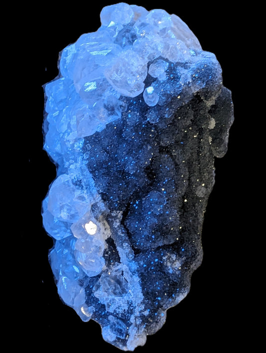 Sparkly Calcite fluorescent cluster 311.2g Rocks and Things