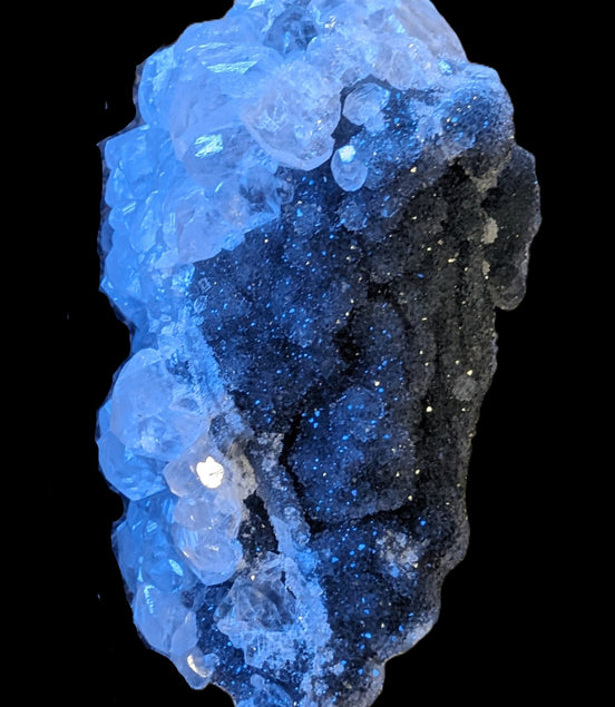 Sparkly Calcite fluorescent cluster 311.2g Rocks and Things