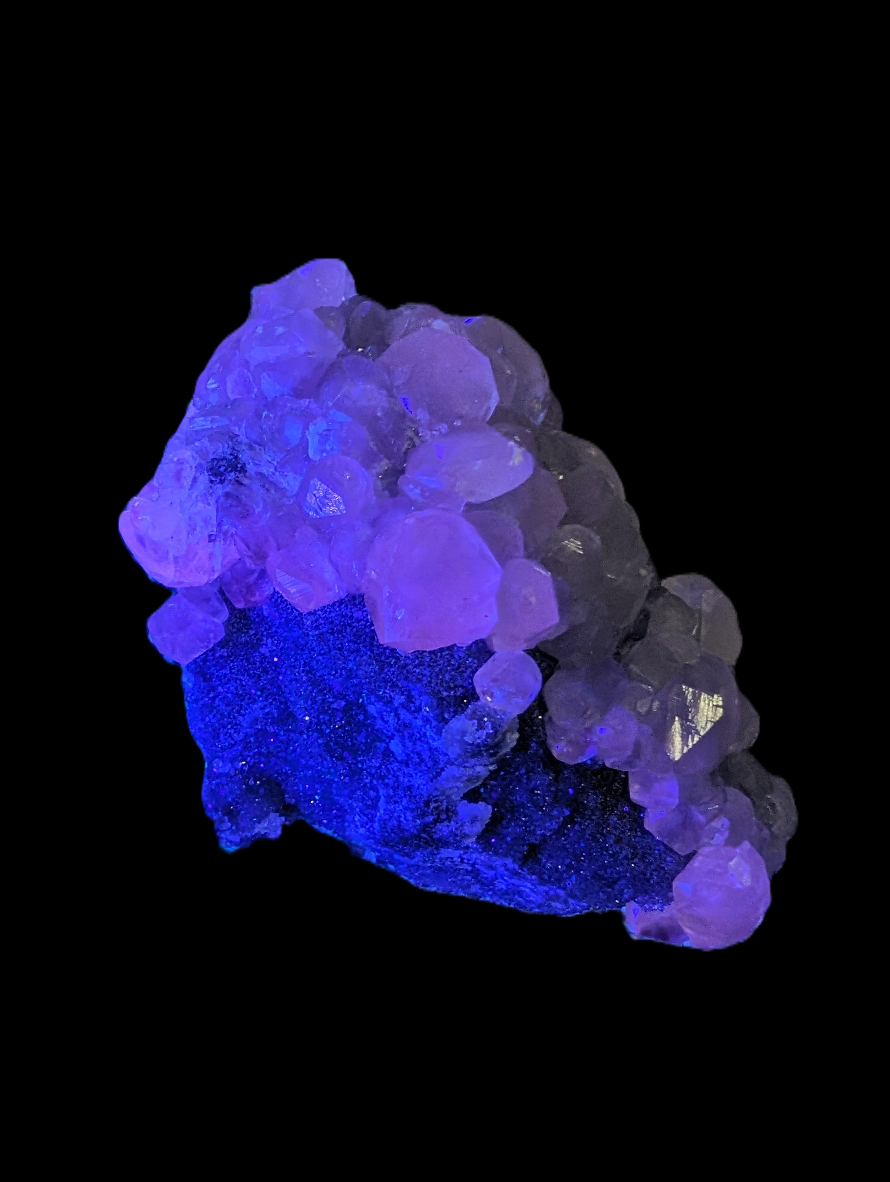 Sparkly Calcite fluorescent cluster 311.2g Rocks and Things
