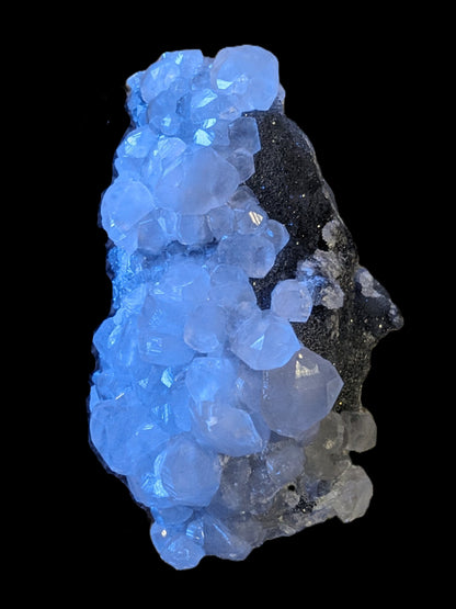 Sparkly Calcite fluorescent cluster 311.2g Rocks and Things