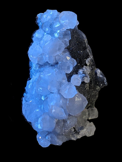 Sparkly Calcite fluorescent cluster 311.2g Rocks and Things