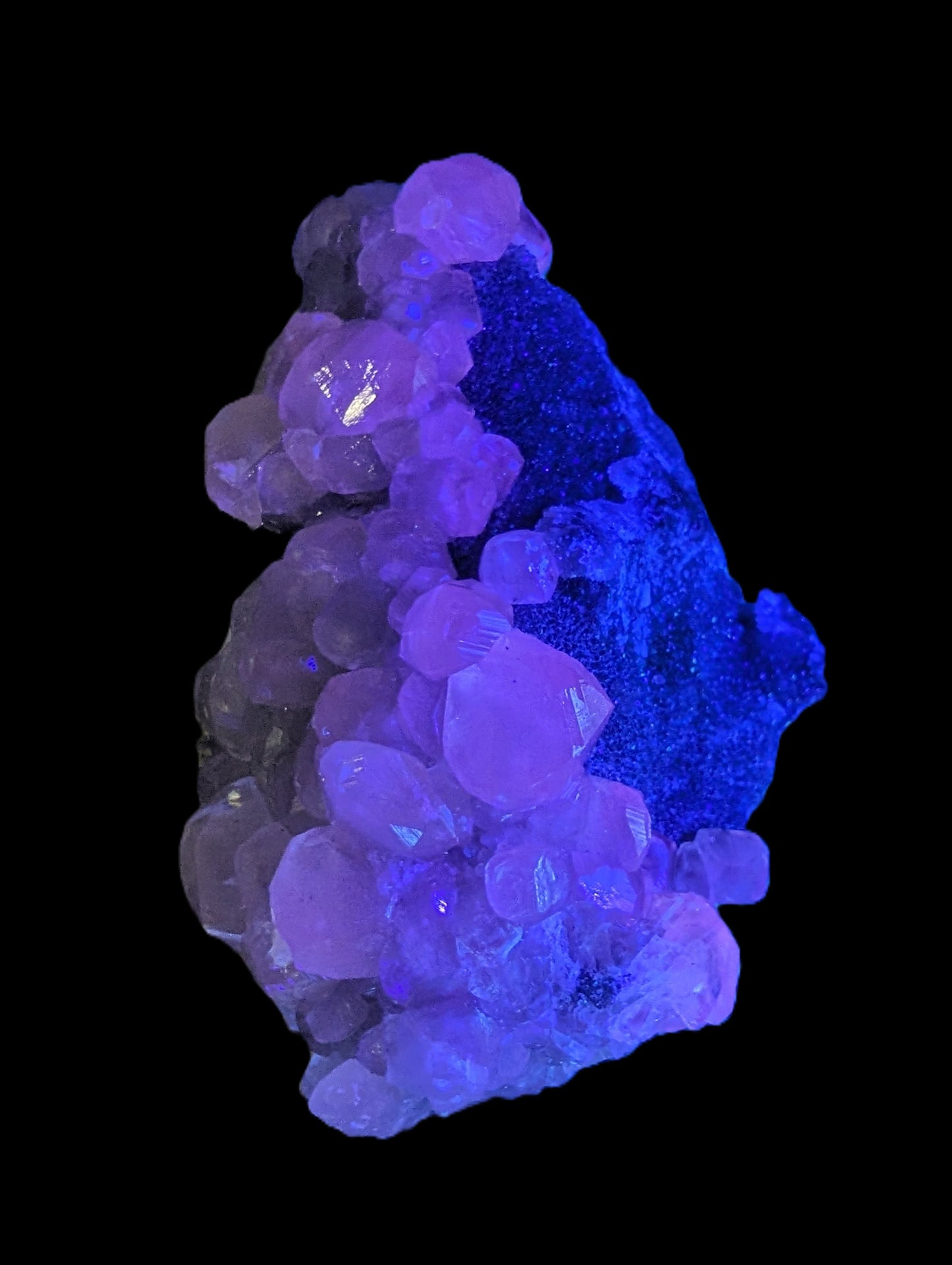 Sparkly Calcite fluorescent cluster 311.2g Rocks and Things