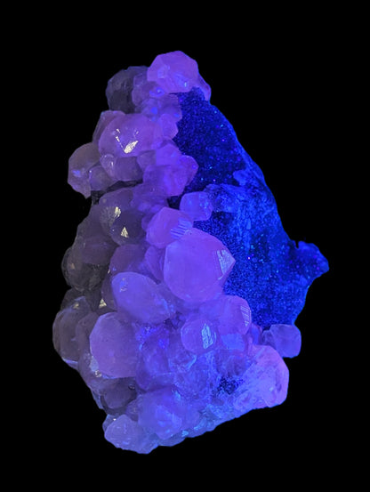 Sparkly Calcite fluorescent cluster 311.2g Rocks and Things