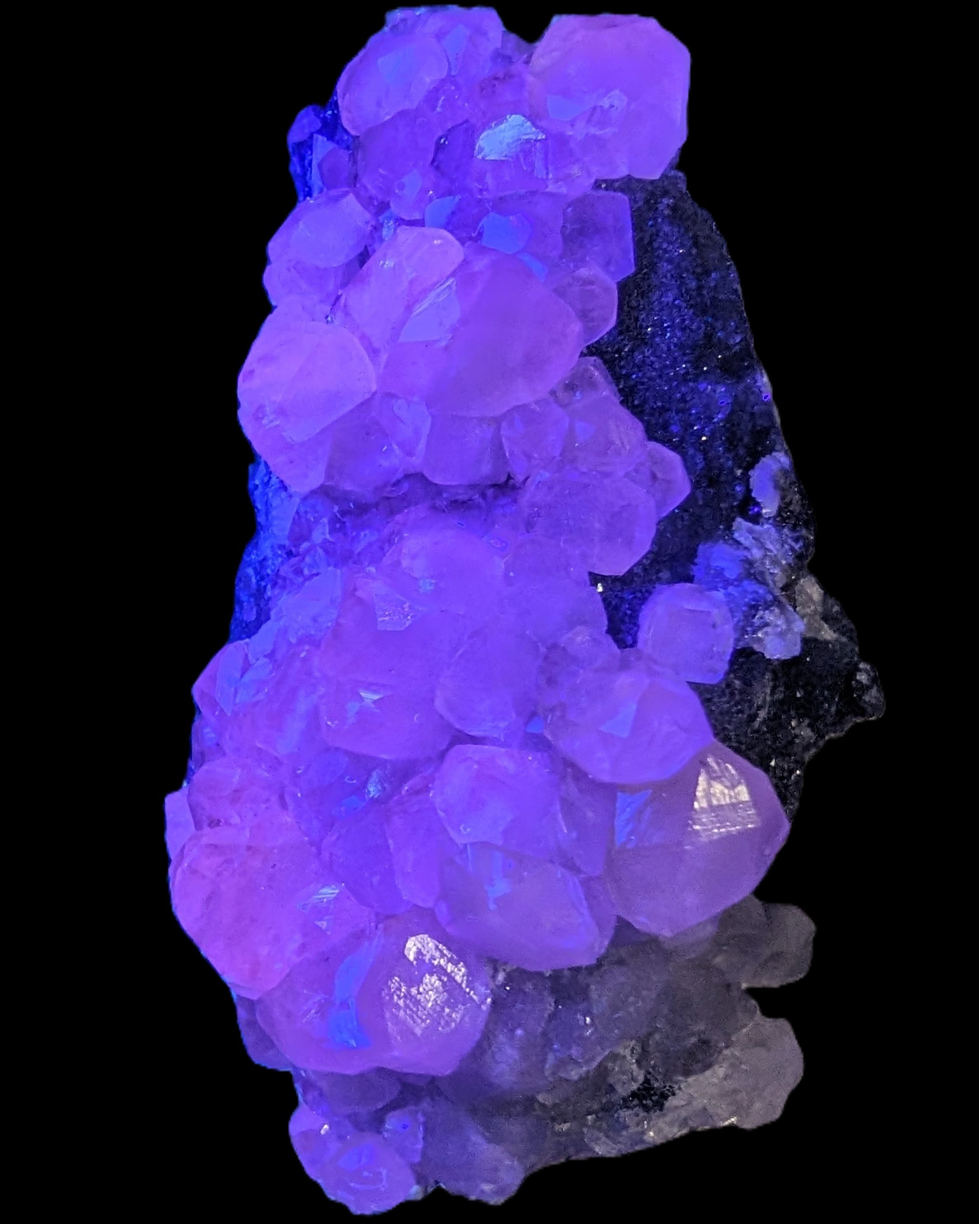 Sparkly Calcite fluorescent cluster 311.2g Rocks and Things