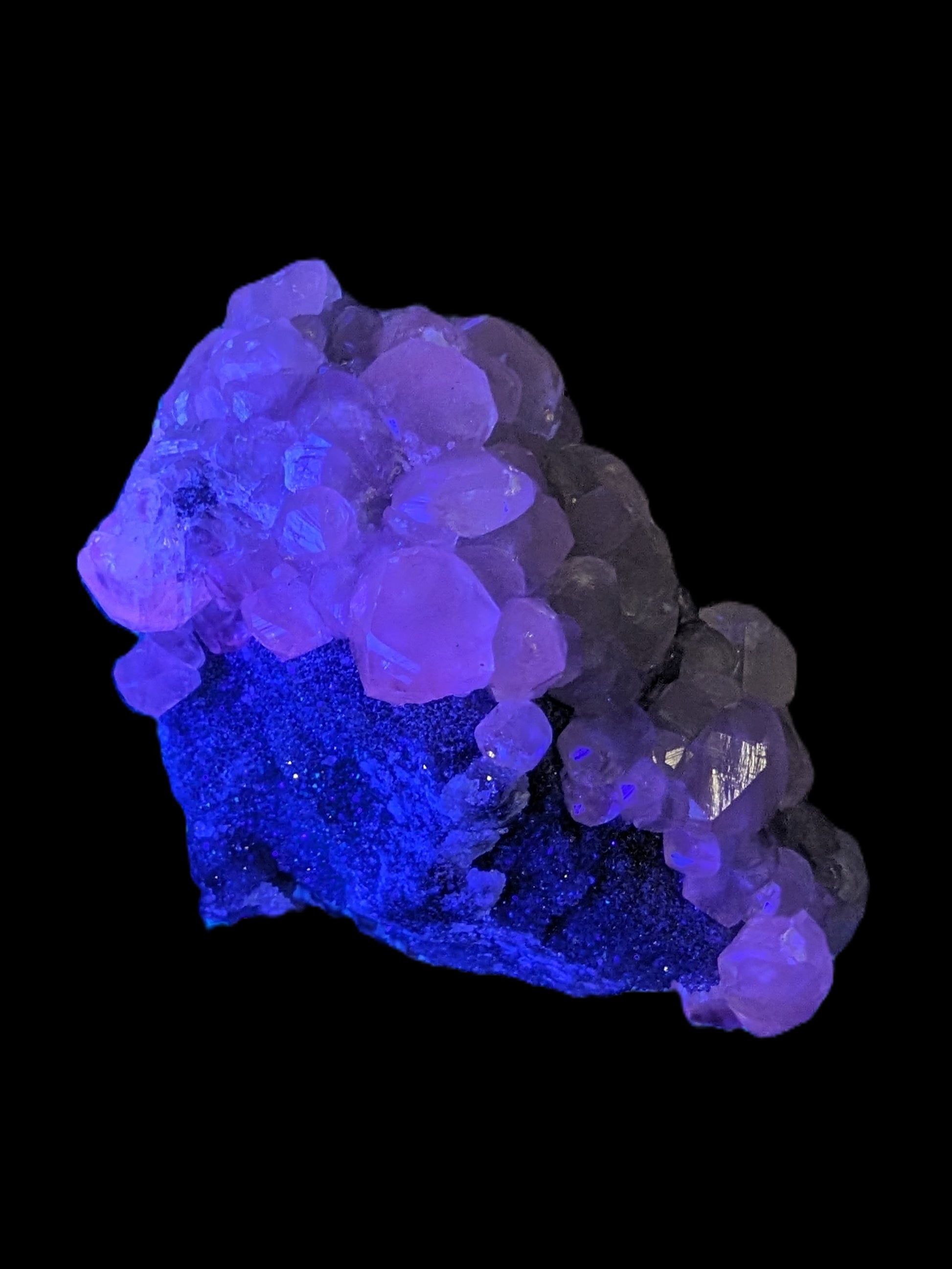 Sparkly Calcite fluorescent cluster 311.2g Rocks and Things