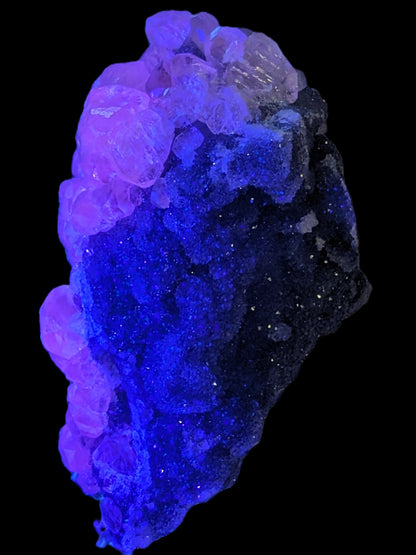 Sparkly Calcite fluorescent cluster 311.2g Rocks and Things