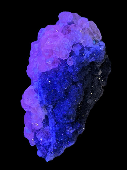 Sparkly Calcite fluorescent cluster 311.2g Rocks and Things